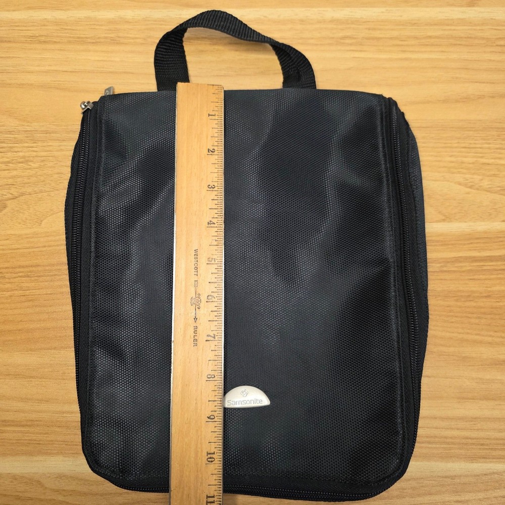 Samsonite Black Hanging Travel Toiletry Bag Organizer Kit
