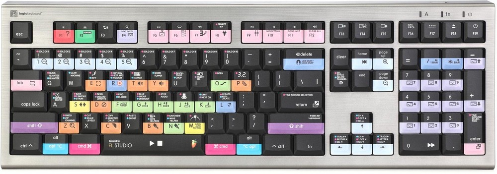 LogicKeyboard ASTRA2 Backlit Keyboard for Image Line FL Studio - Mac