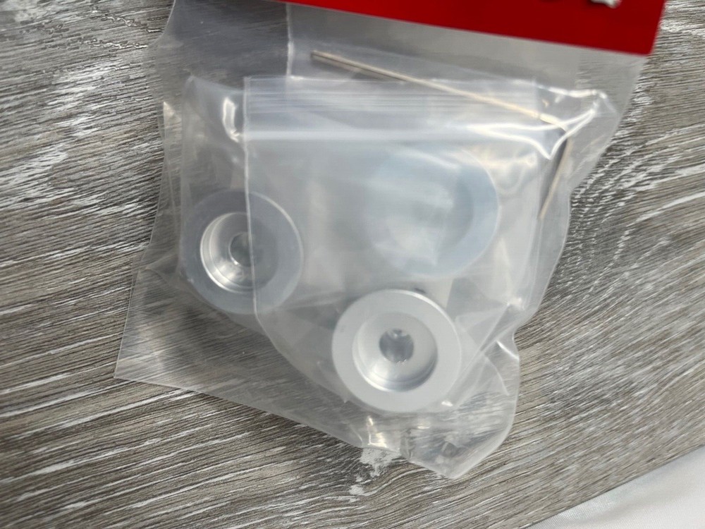 3-Pack KAISH K1828-Silver Aluminum Top Hat Knobs w/ Indicator, Silver