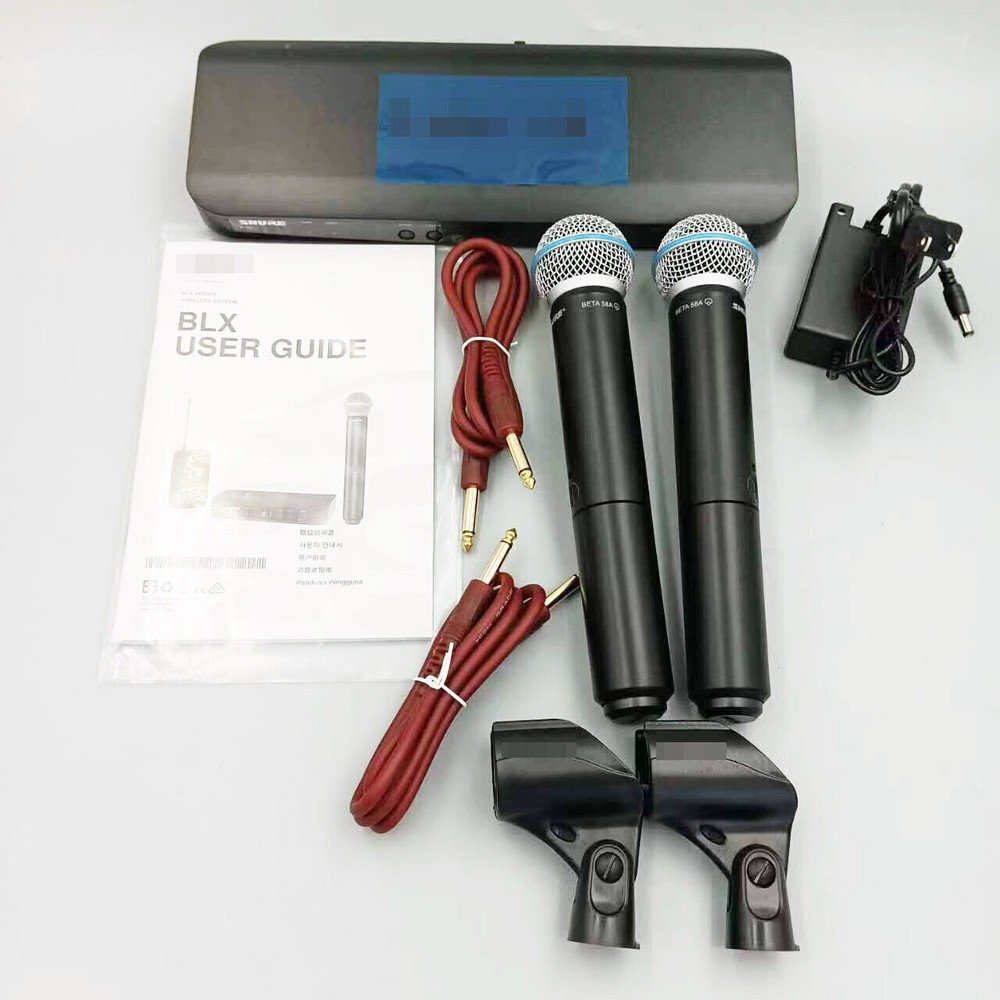 BLX288/BETA58A Handheld Wireless Microphone System Come with 2 Microphone