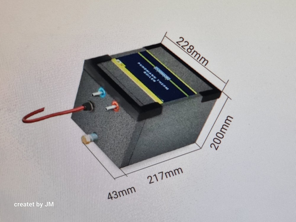 Warmwasserboiler 230V und 12V 3 Liter für Camper und Boote 2 Heizungen