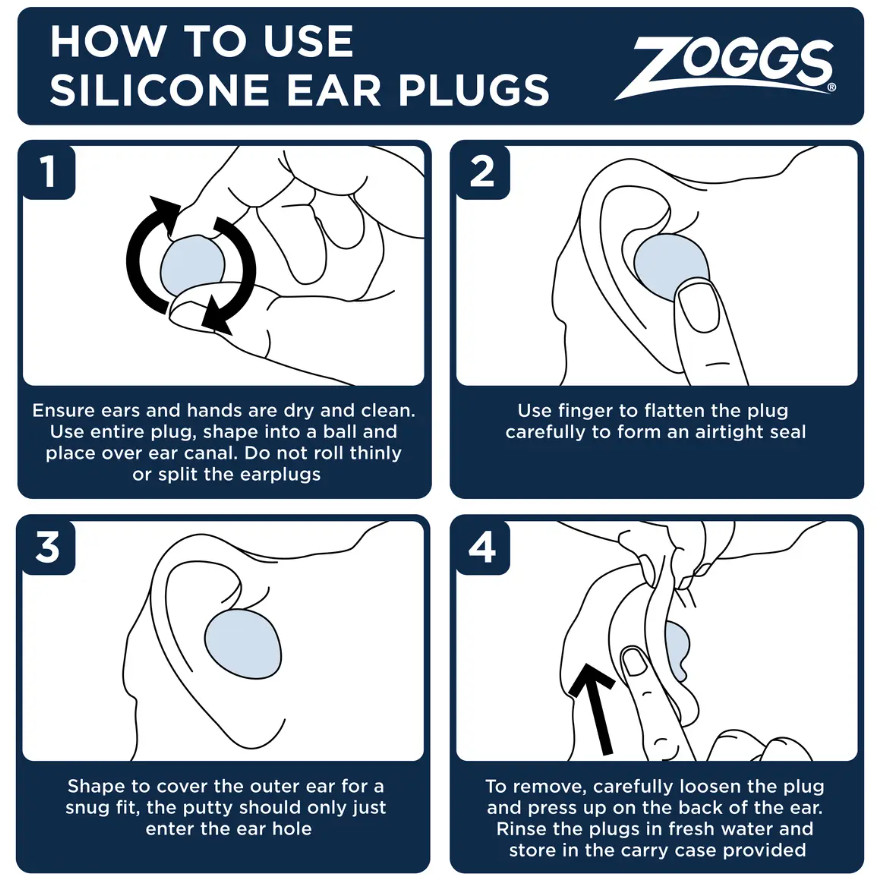 Zoggs Silicone Ear Plugs
