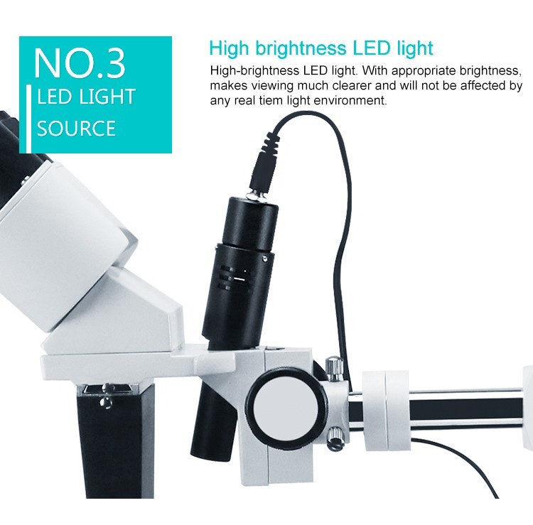 Dental Trolley Type Mobile Operation Microscope Root Canal Treatment Long Arm