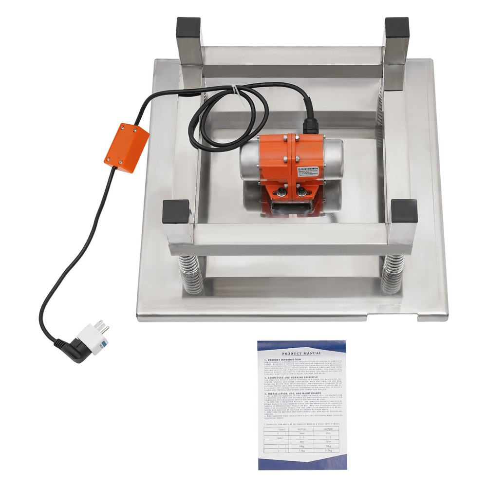 Small Concrete Vibration Table Vibrating Test Bench compactor Platform 120W