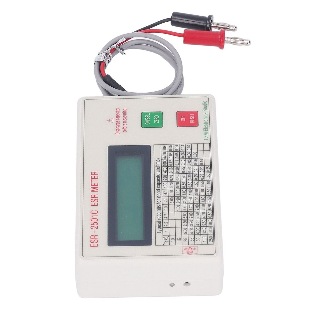Handheld Capacitor Tester High Accuracy Lightweight Smart Shutdown