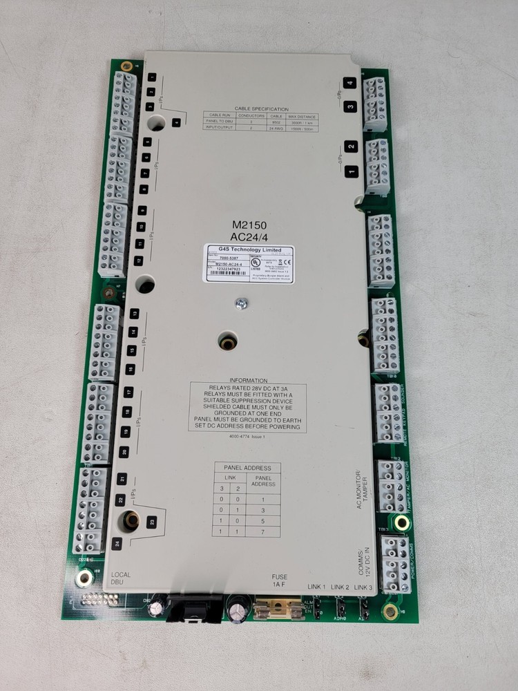 (1 USED) Amag M2150-AC24-4 G4S Technology Multinode Controller Module 7000-5387