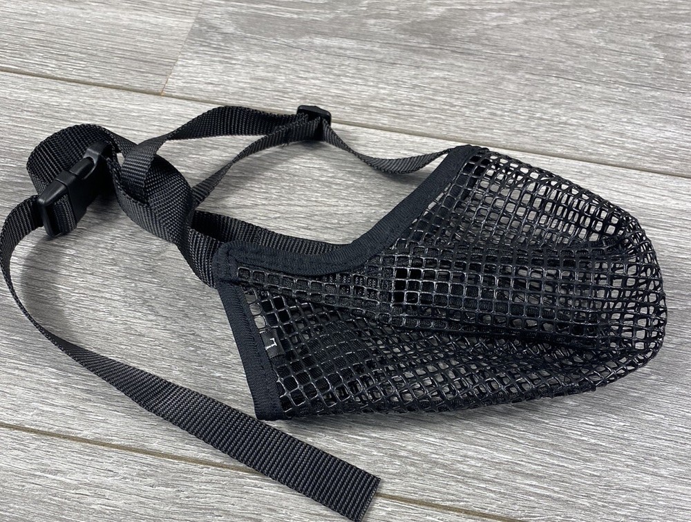 Mesh Large Rubbery  Mesh Dog Muzzle Black Large Breed Dog
