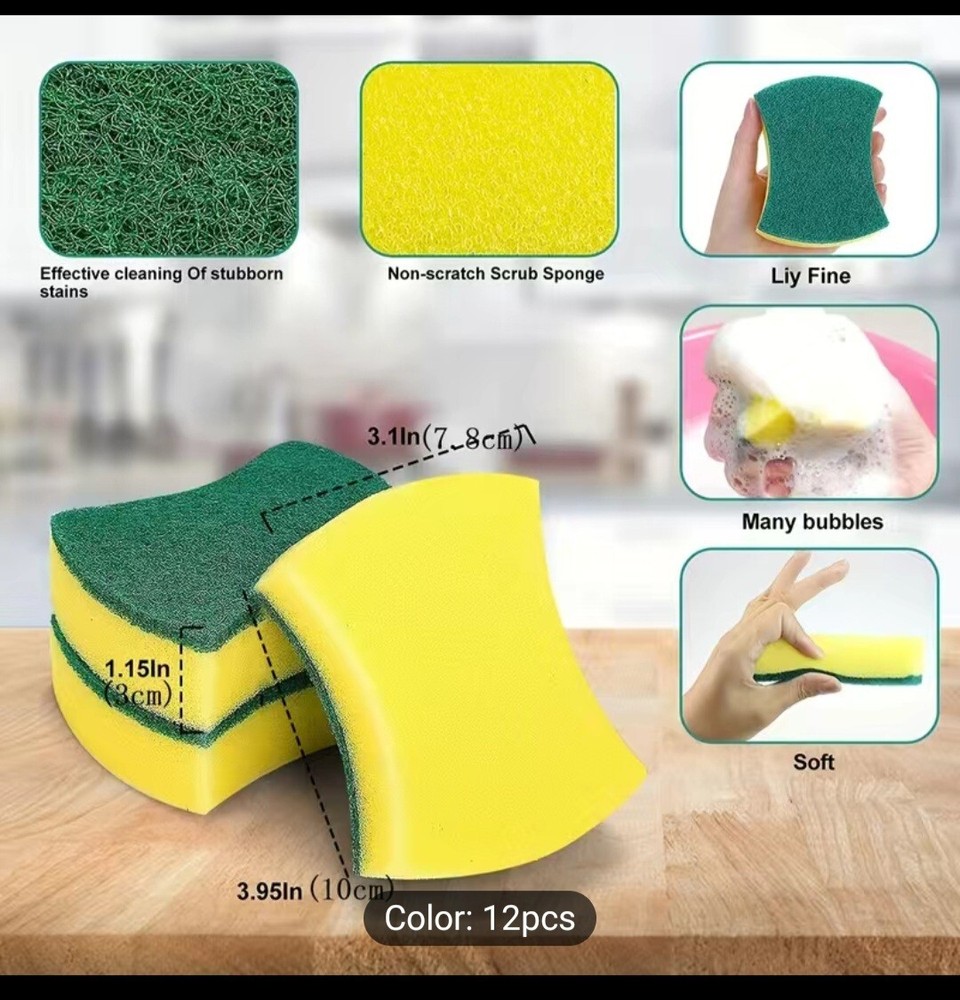 12 Pack Kitchen Sponge