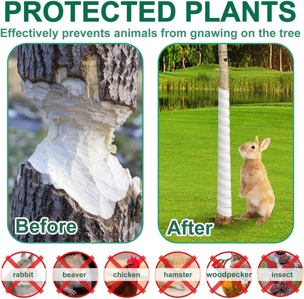 Tree Trunk Protector 8 Pcs - Spiral Tree Guard Set