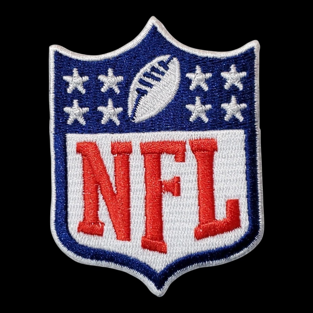 1990s Era NFL Logo Patch. Embroidered. Iron On. 3"x 2.25"