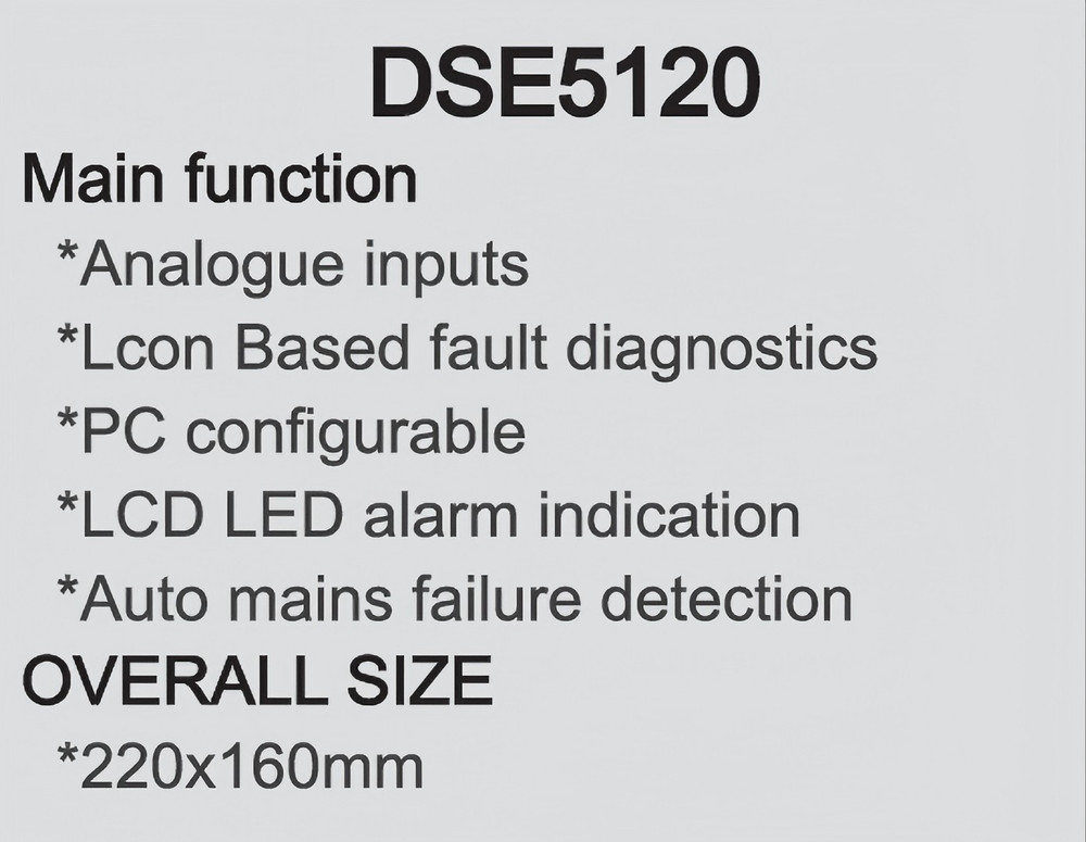 DSE5120 Replace Deep Sea DSE 5120 Controller
