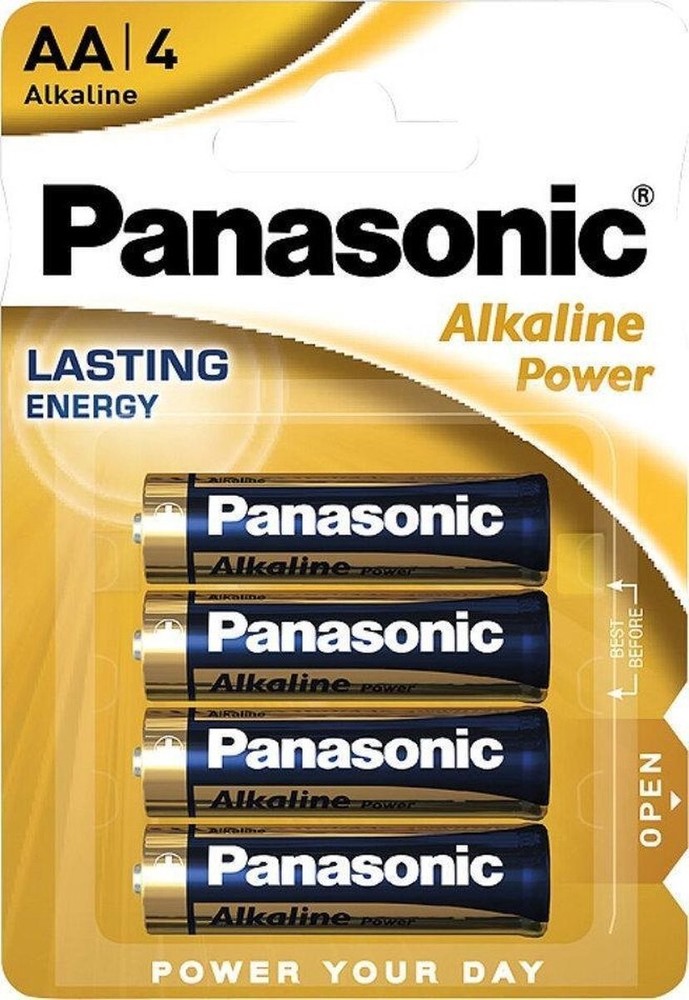 Panasonic AA 4 Pack Alkaline Power Batteries