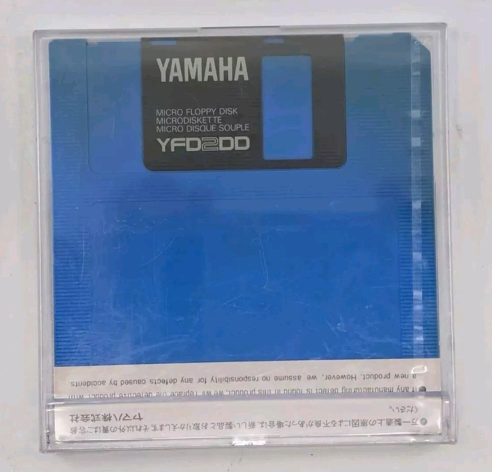 Yamaha CLAVINOVA [NOS] BLANK Recording Micro Floppy Disk - Double Sided YFD2DD