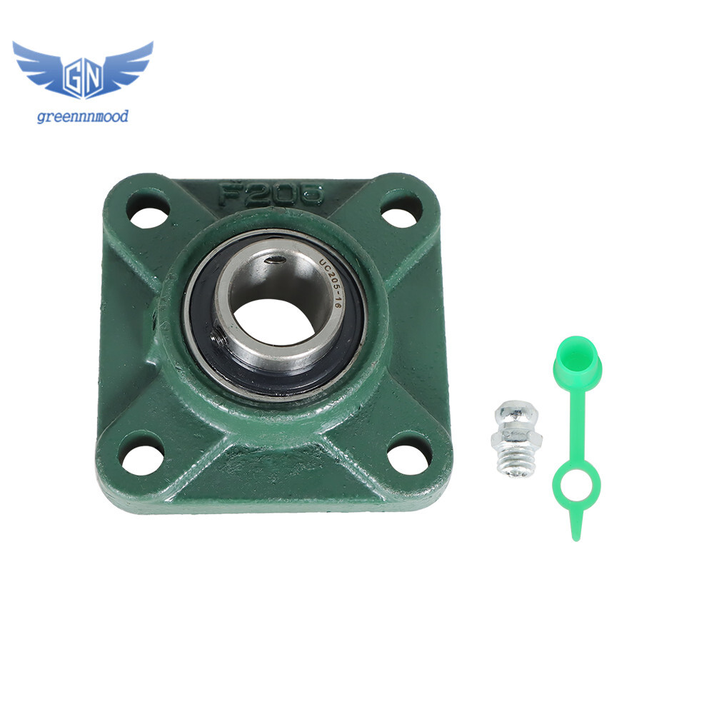 10 Pack UCF205-16 Pillow Block Flange Bearing 1" Bore 4 Bolt Solid Base US