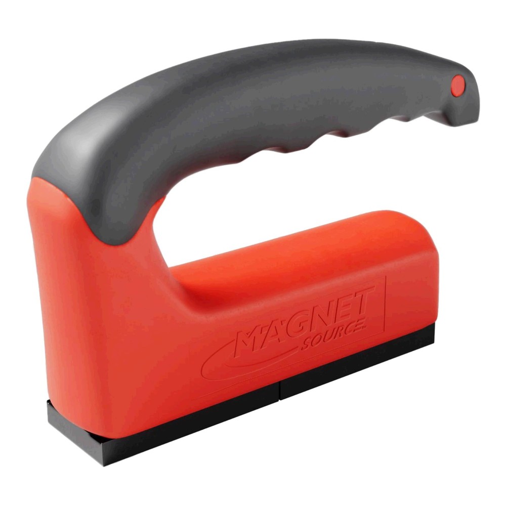 Master Magnetics Strong Magnet with Ergonomic Handle - 100 lb Pull Force, Red...