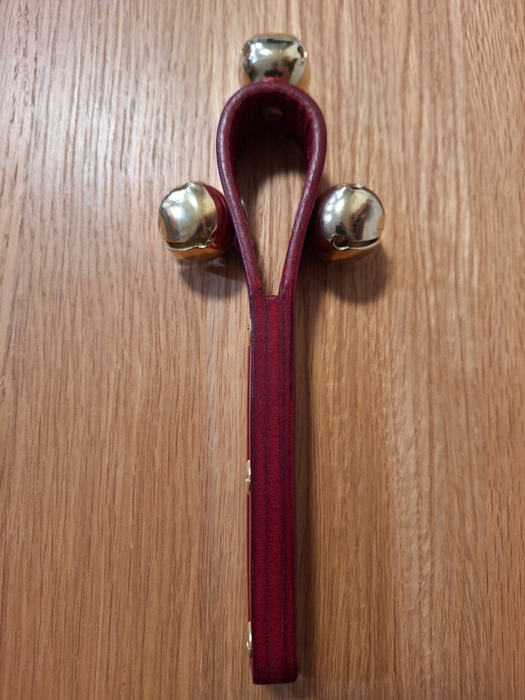 Red Leather Hand Bells