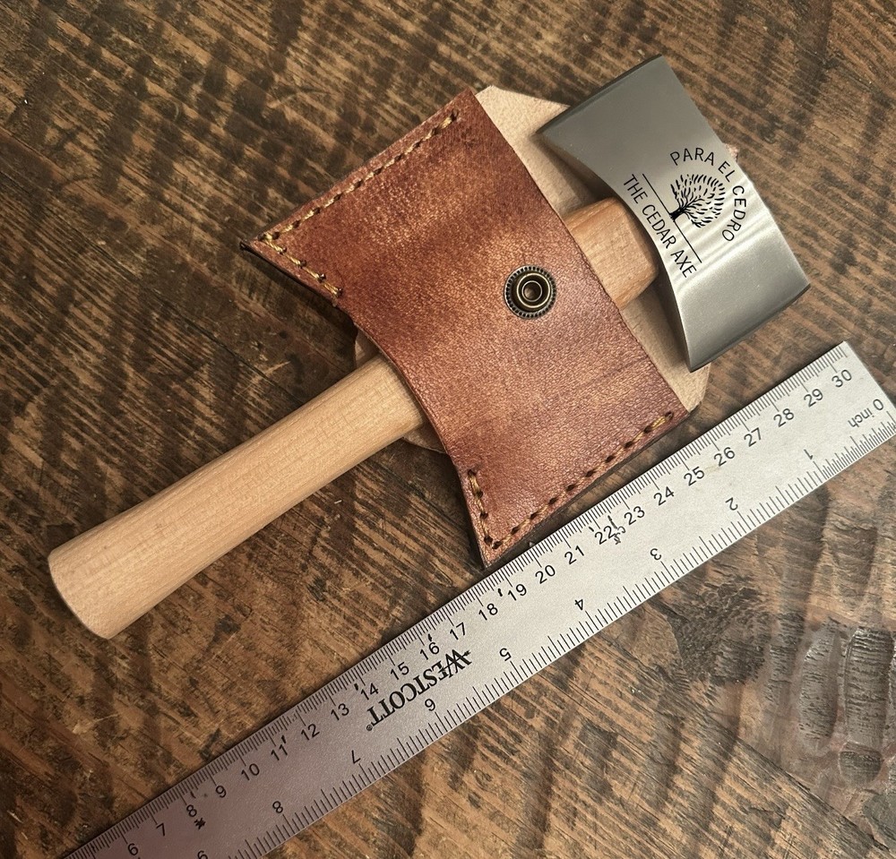 Custom Double Bit Mini Axe Hatchet Tribute  Plumb Para El Cedro The Cedar Axe