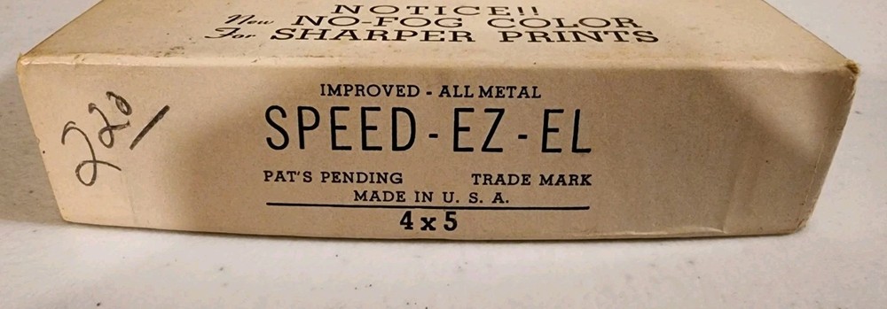Speed EZ-EL Easel for 4'x5" Prints in box