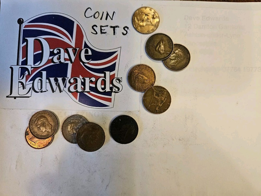 Pre decimal British coin sets