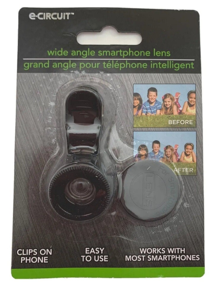 New E-Circuit Wide Angle Smartphone Lens Clip On