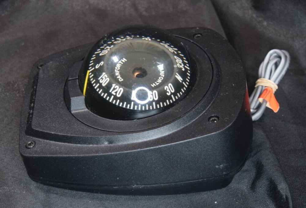 Danforth Freedom Maritime Marine Compass Surface Mount 12v Red Light Functions