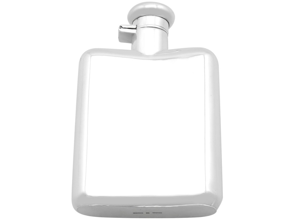 1930s Chinese Silver Hip Flask
