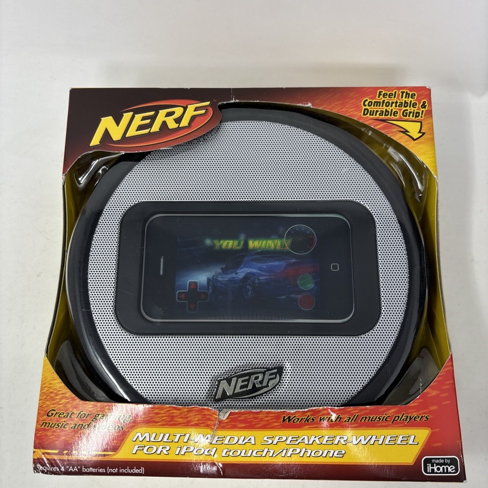 Nerf Multi-Media Speaker-Wheel for iPod touch/iPhone iHome Hasbro