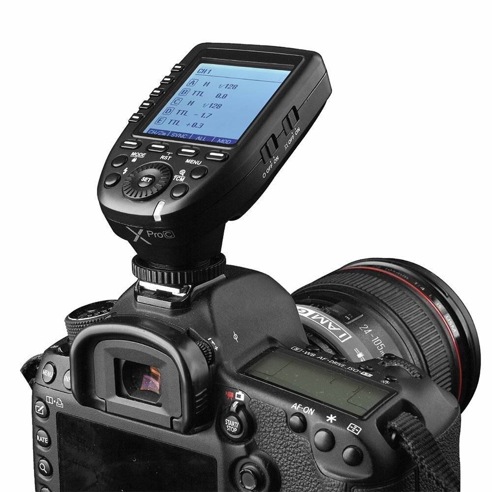 Godox XPro-C Transmitter Trigger TTL 2.4G Flash Speedlite For Canon EOS Camera