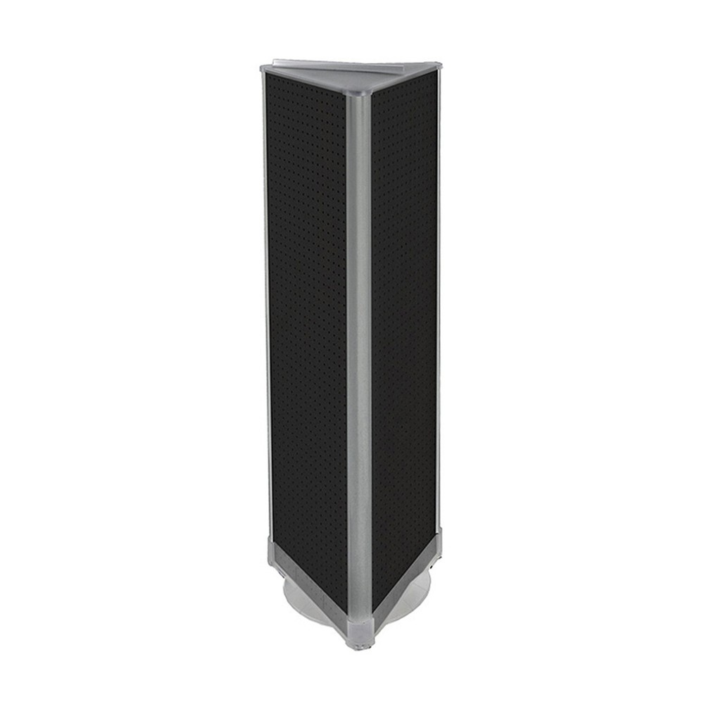 Azar Displays Three-Sided Pegboard Tower Floor Display on Revolving Base....