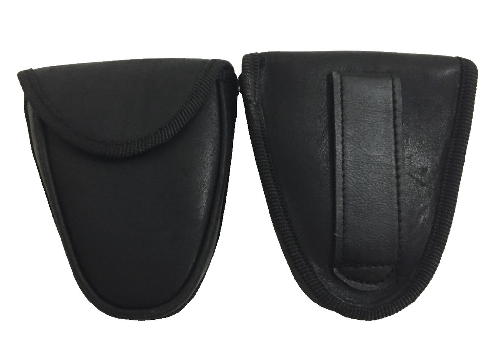 Handcuff Case Hand Cuffs Belt Loop on Back Hook & Loop Flap Closure Cuff Lot 2