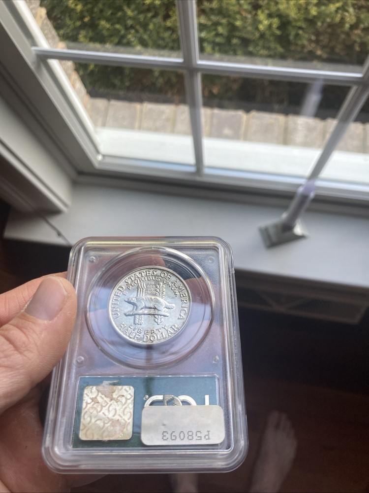 1936 Wisconsin Silver Half Dollar PCGS MS65 Old Holder