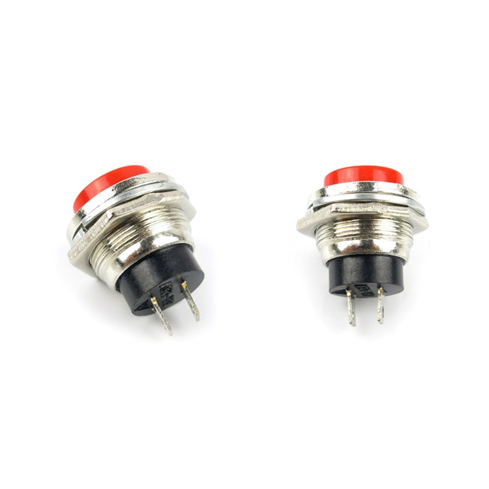 10Pcs Round Button Head Power Switch Circle Control Kill Switch Small Self-Reset