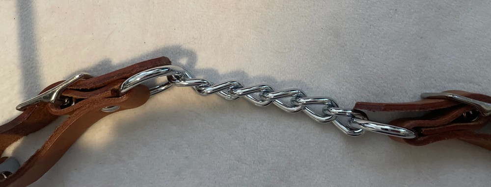 Western Hackamore Bit, Leather - Oversized - New