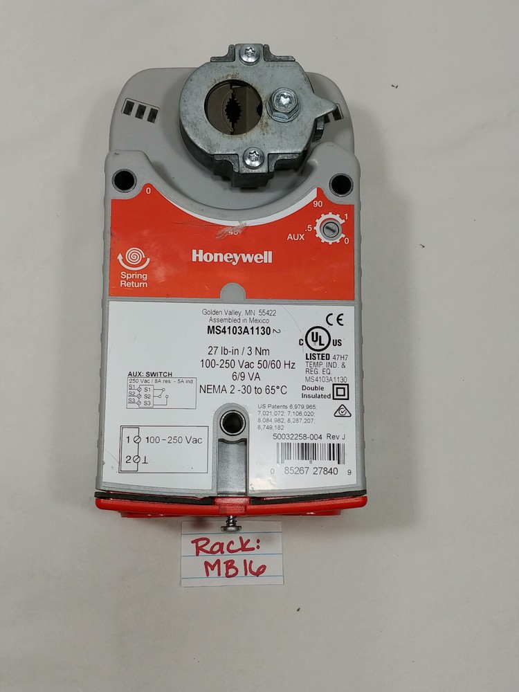 Honeywell MS4103A1130 Spring Return Damper Actuator USIP