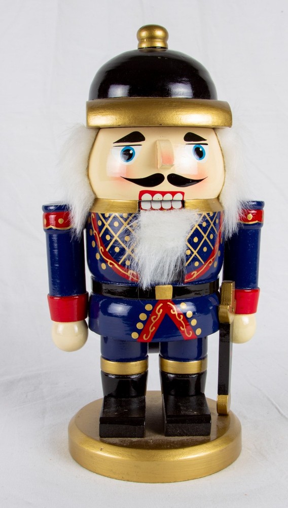 Nutcracker soldier, 10 1/2" tall, 4 1/2" base