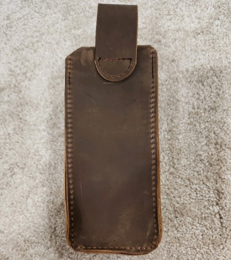 Yoder409 handcrafted leather turkey call short box fiddle box holster 