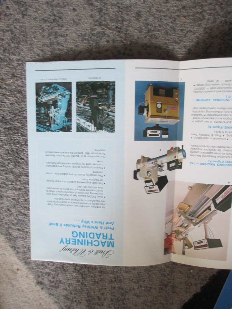 Pratt & Whitney Machine Tool Catalog No. MT156 +Modernization Lit