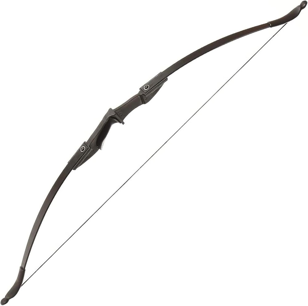 Ambidextrous 57" Black Archery Bow for Beginners - Lightweight & Ergonomic