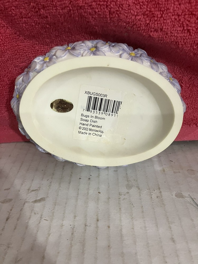 vtg. bugs In Bloom soap dish. Nice spring scene DWK62