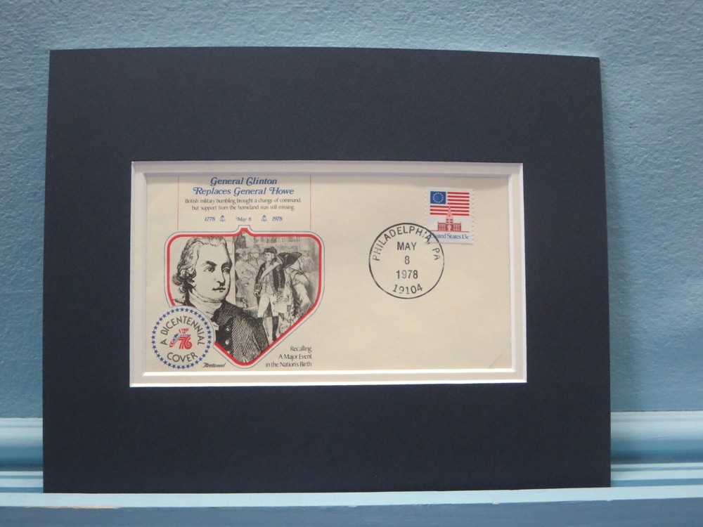 1778 -  General Clinton replaces General Howe  & Commemorative Cover