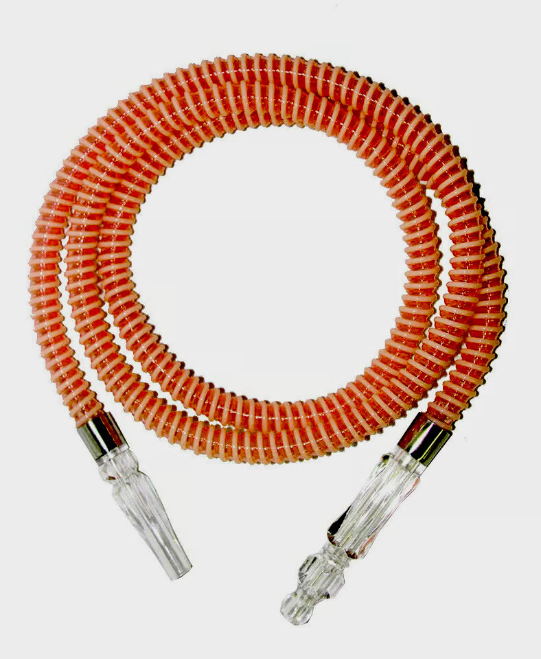 60 Inches Long Washable  Hookah Hose  BRIGHT ORANGE