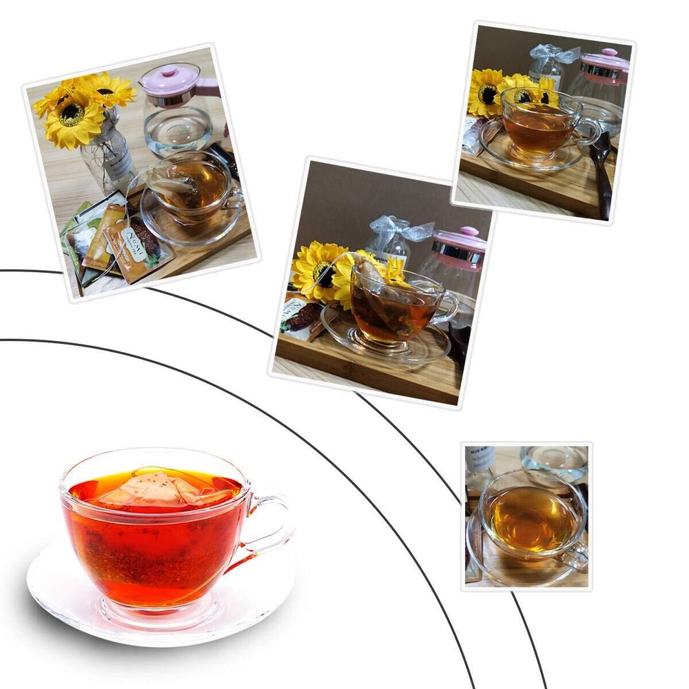 Disposable Tea Filter Bags with Drawstring Natural 1-Cup Capacity 300PCS
