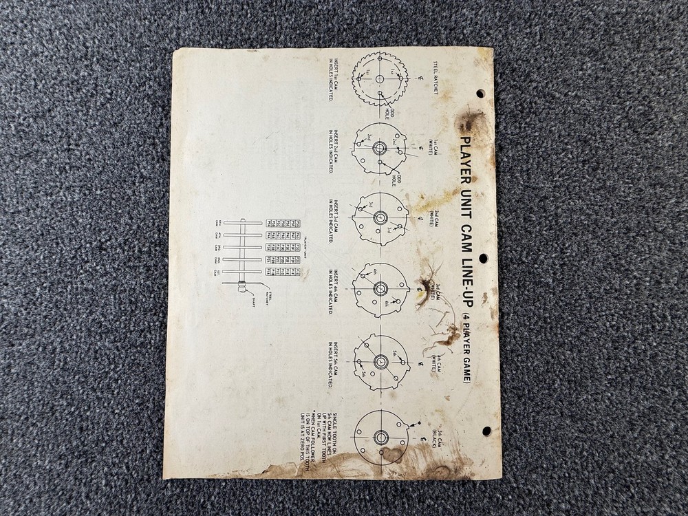 Gottlieb Royal Flush Pinball Machine Game Manual ORIGINAL