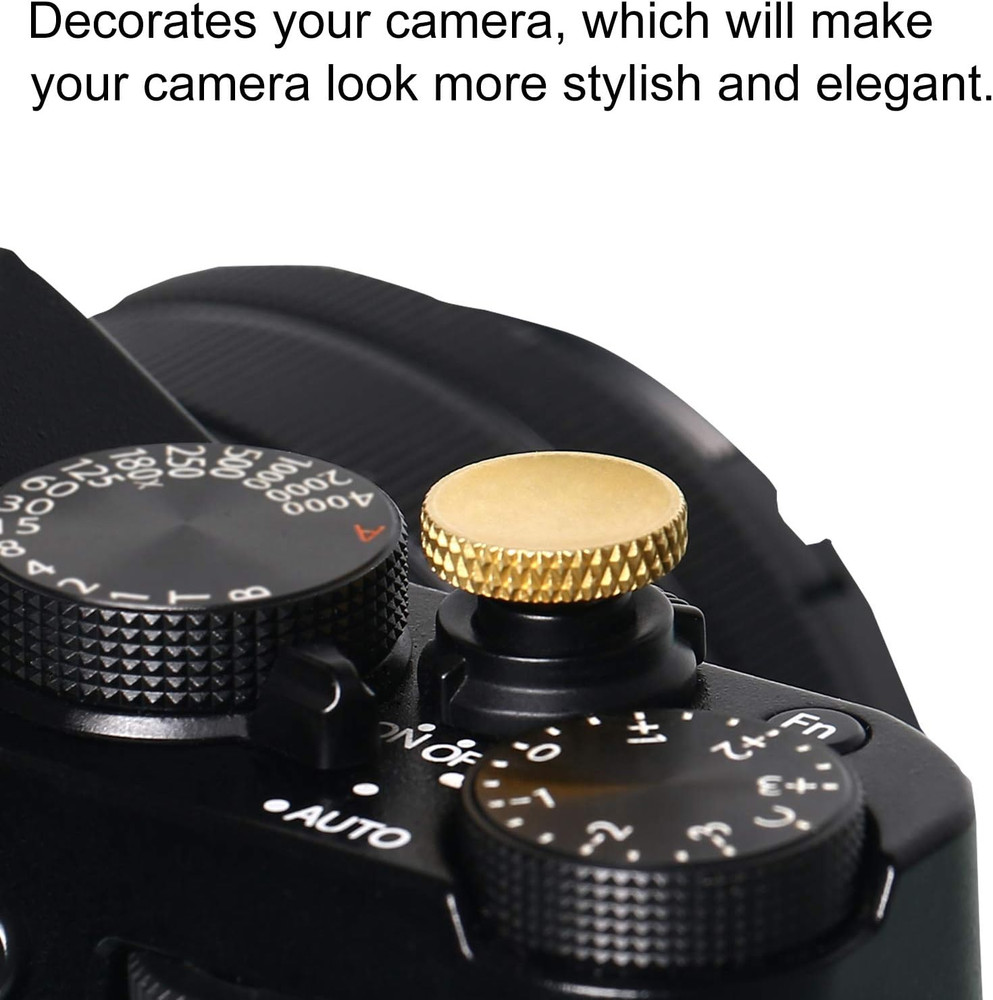 Soft Shutter Release Button, High-End Pure Copper Camera Shutter Button (3 Pack)