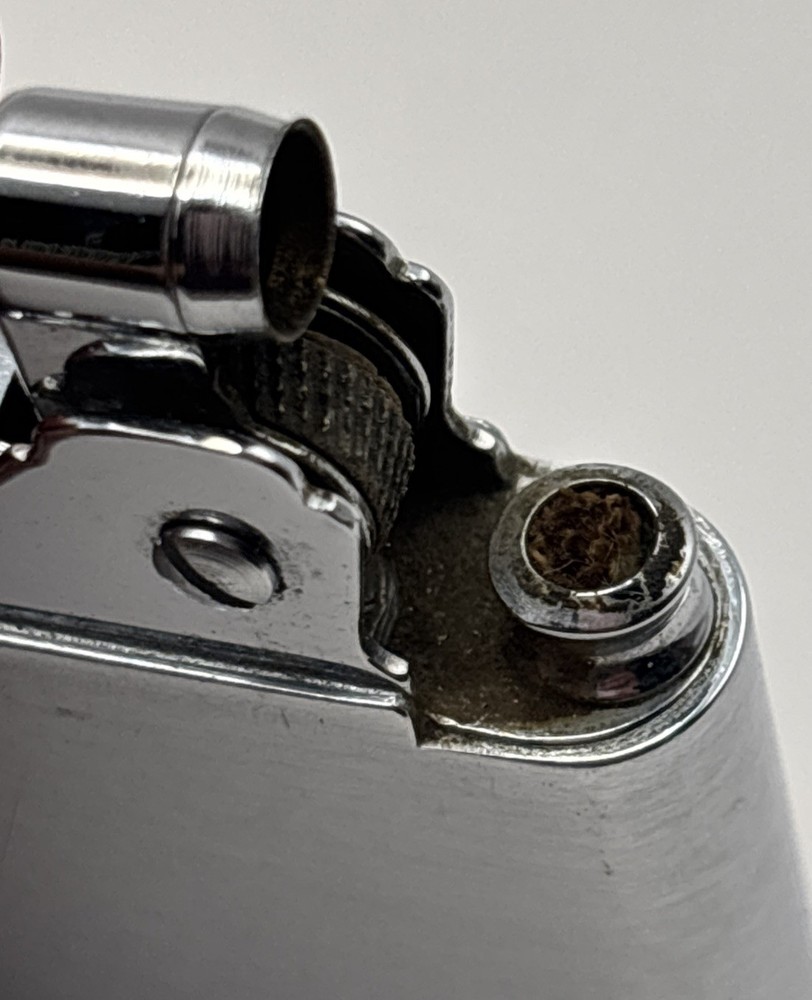 Vintage Ronson Adonis Slim Silver Tone Lighter USA Not Working