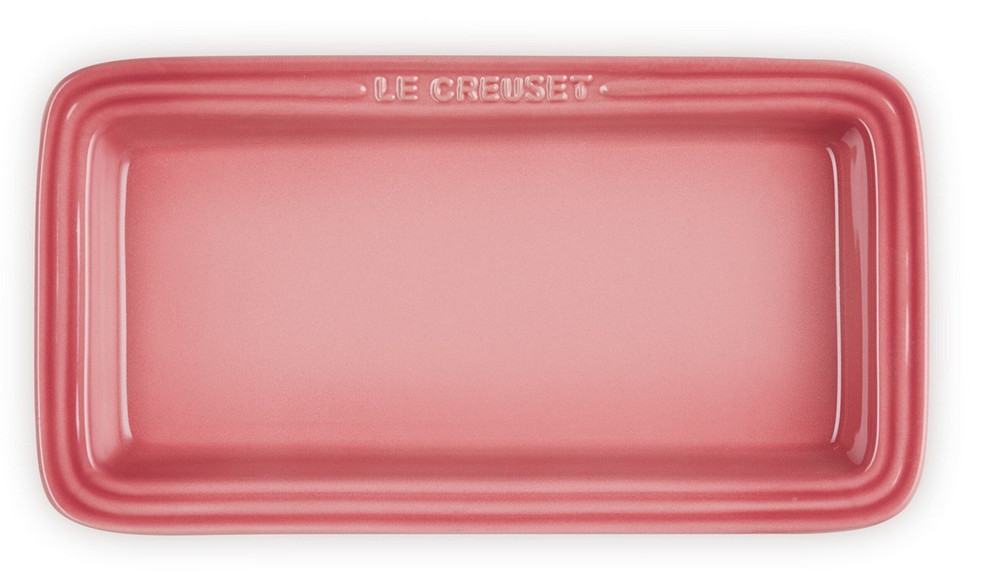Le Creuset Rectangular Plate 25cm 10" Rose Quartz Stoneware Serving Platter New