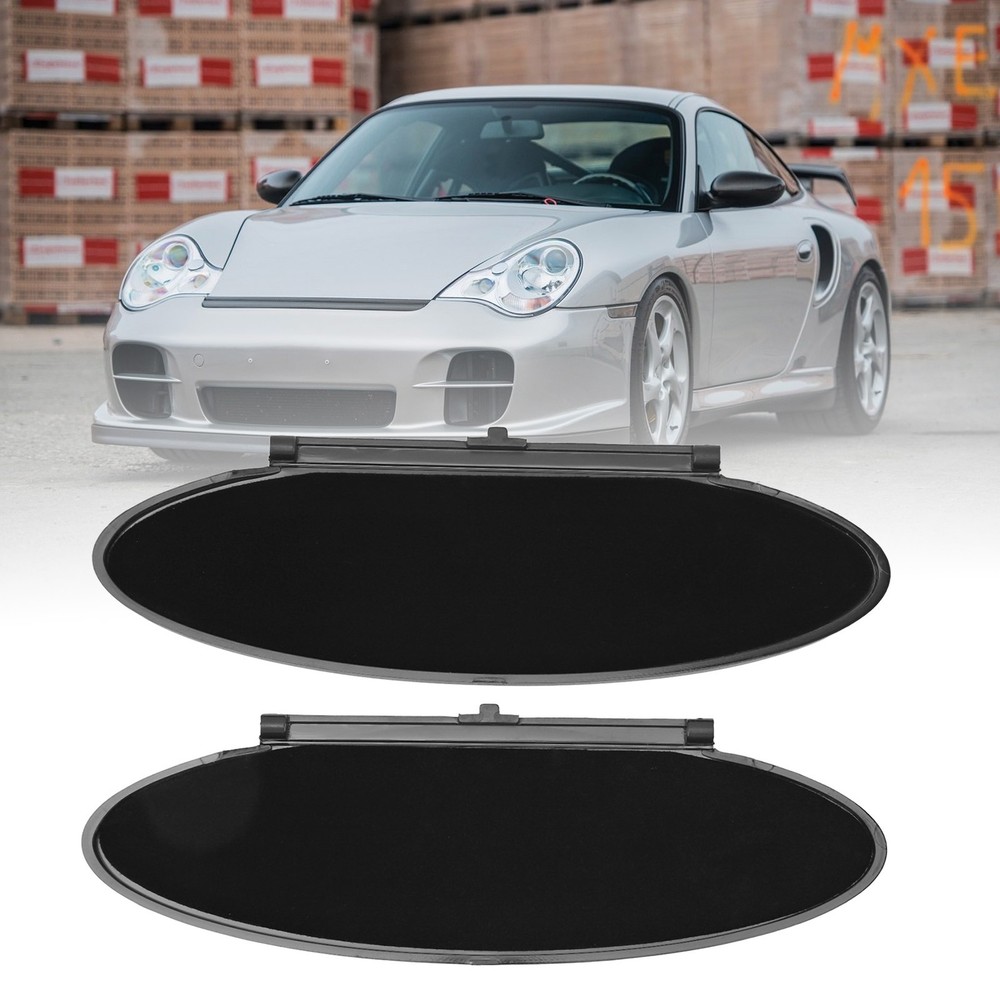 2Pcs Black Sunvisor Lid Cover Durable Replacement For 986 UBNY