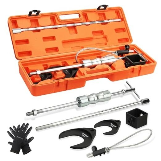Inner CV Axle Puller Tool with Slide Hammer, 63mm and 48mm CV Joint Fork