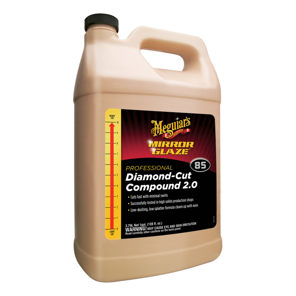Meguiars M8501 Mirror Glaze Diamond Cut Compound 2.0, 1 Gallon