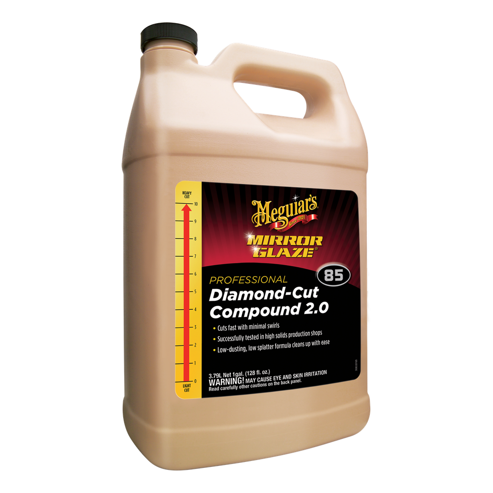 Meguiars M8501 Mirror Glaze Diamond Cut Compound 2.0, 1 Gallon